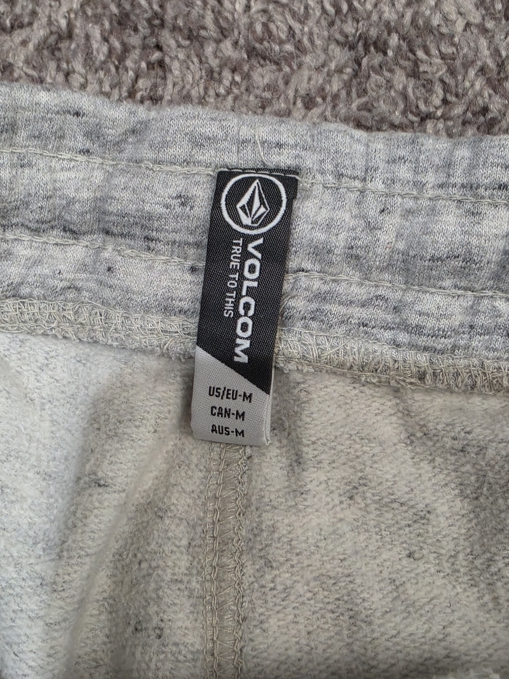 Volcom Heather Gray Men's Jogger Sweatpants - Picture 4 of 4